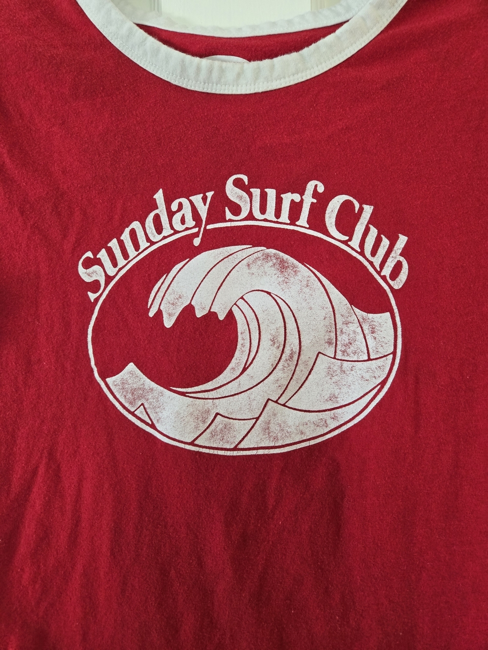 Sunday Surf Club Red Ringer Tee - Picture 3 of 5